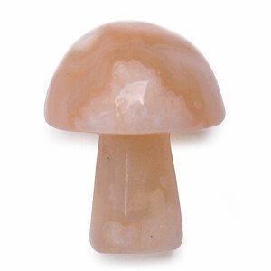Gua sha na tvář z achátu Cherry Blossom Mushroom - cca 2 cm