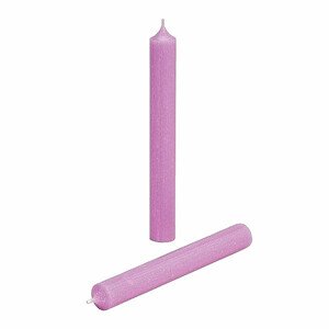 Parafínová stolní svíčka fialová 18 cm - 18 x 2 cm