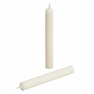 Parafínová stolní svíčka slonová kost 18 cm - 18 x 2 cm