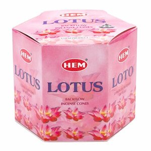Vonné kužely pro tekoucí dým HEM Lotus - 40 ks