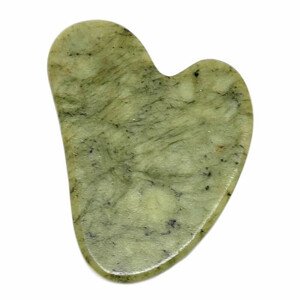 Gua sha z jadeitu tvar srdce - cca 7,8 cm