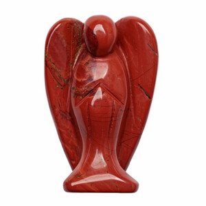 Jaspis červený anděl strážný - XL - cca 5 cm