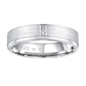 Snubní stříbrný prsten MADEIRA v provedení se zirkony pro ženy velikost obvod 61 mm