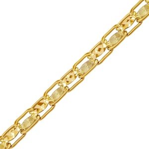 Dámský zlatý náramek Nilnix ze žlutého zlata - 4 mm
