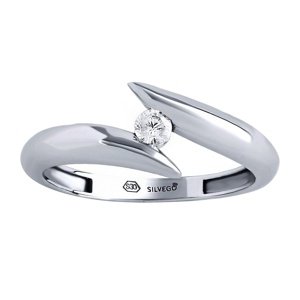 Stříbrný prsten Mona s Brilliance Zirconia velikost obvod 54 mm