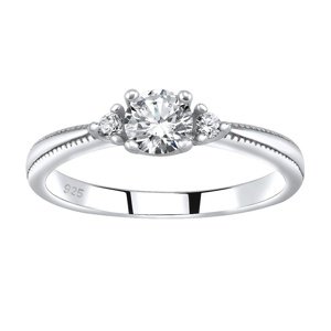 Stříbrný prsten MELAYNA se Swarovski® Zirconia velikost obvod 63 mm