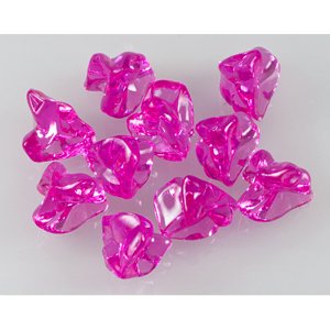 Dekorační akrylové kameny růžové 10 ks v balení,Dekorační akrylové kameny růžové 10 ks v balení